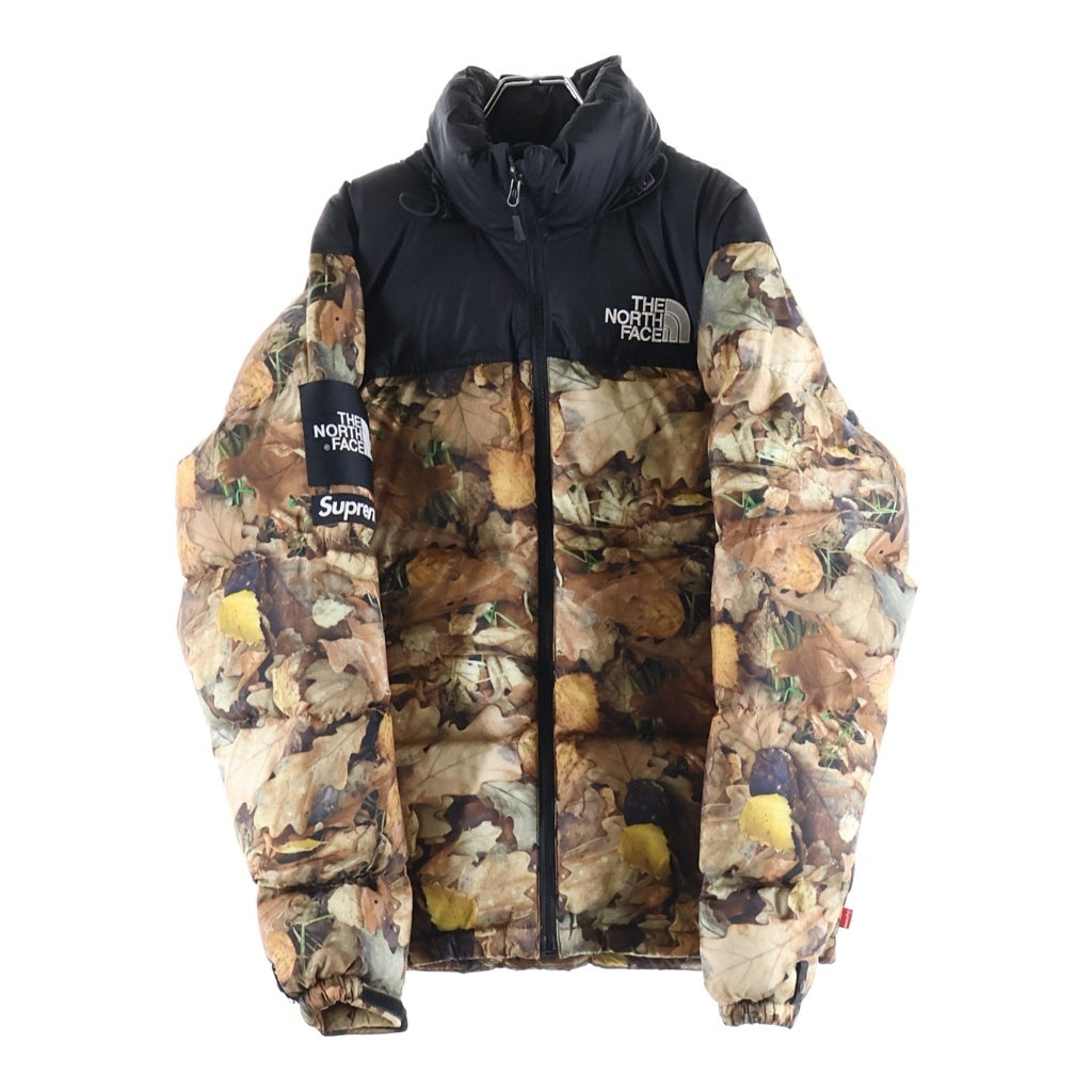 SUPREME(シュプリーム) ×The North Face Nuptse Jacket Leaves ×ザノースフェイス 枯葉 ヌプシ ジャケット リーブス ブラウン/ブラック ND51602I