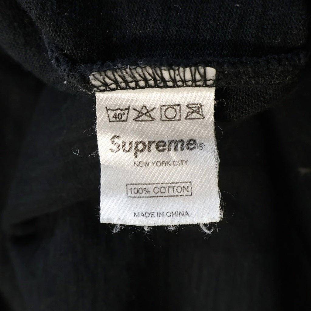 SUPREME(シュプリーム) 08AW L/S Football Top ロゴ プリント ロングスリーブ 長袖 Tシャツ カットソー ブラック