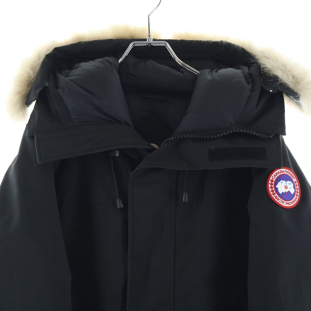 CANADA GOOSE(カナダグース) CHELSEA PARKA チェルシー パーカー ロゴデザイン ファー付き フーデット ダウンジャケット ブラック サイズ XS 2026M