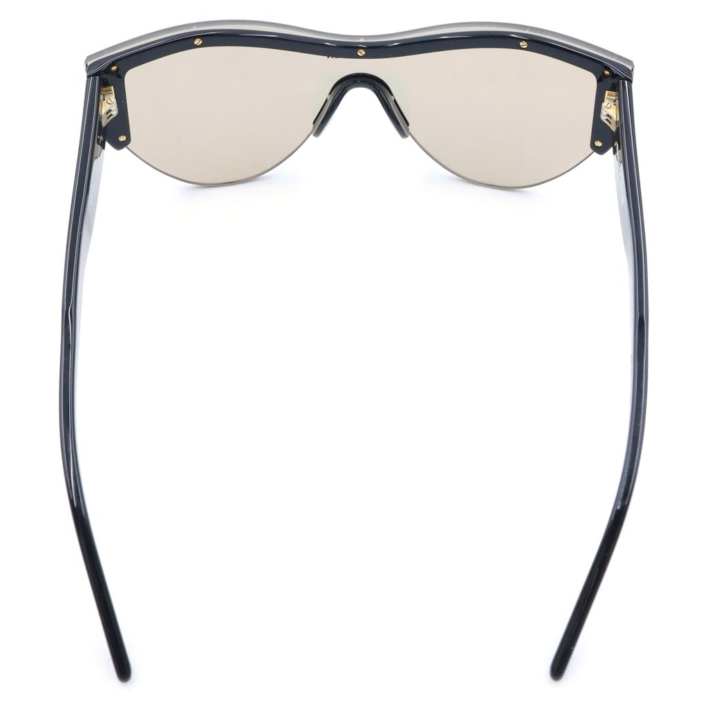 BALENCIAGA(バレンシアガ) シールド型 サングラス アイウェア ブラック BB0004SA