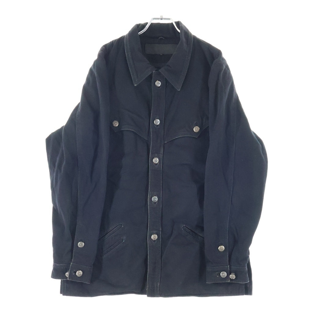 CHROME HEARTS(クロムハーツ) HUNTING JACKET ホースシューボタン デニム ハンティングジャケット ブラック