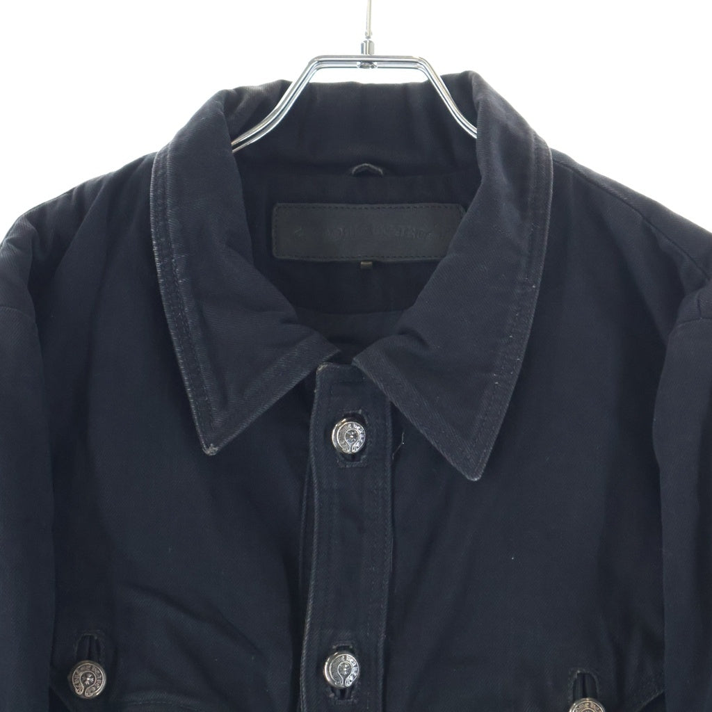 CHROME HEARTS(クロムハーツ) HUNTING JACKET ホースシューボタン デニム ハンティングジャケット ブラック
