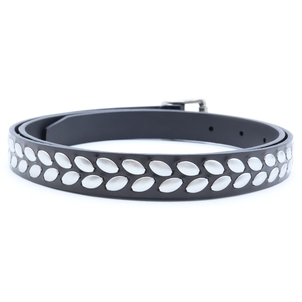 LEMAIRE(ルメール) ALMOND STUD BELT アーモンド スタッズ ベルト ブラック/シルバー