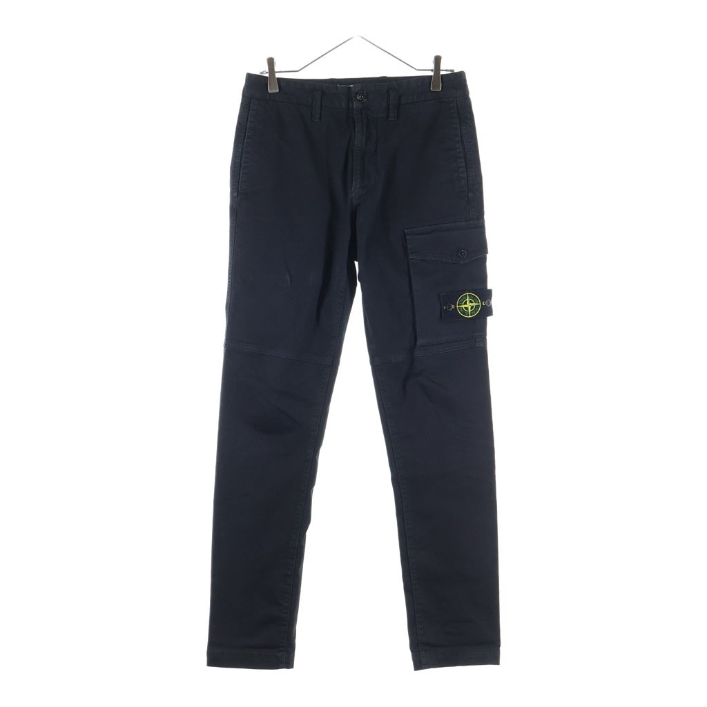 STONE ISLAND(ストーンアイランド) 20FW Slim Fit Cargo Pants ストーンワッペンスリムフィットカーゴパンツ ブラック 7315312L1
