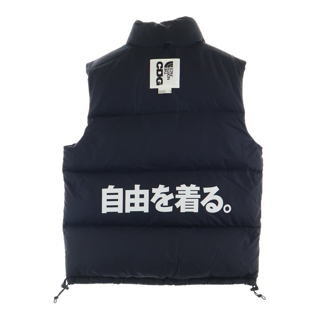 THE NORTH FACE(ザノースフェイス) 24SS AD2023 × CDG NUPTSE VEST シーディージー リバーシブル ヌプシ ダウン ベスト ブラック SM-V001
