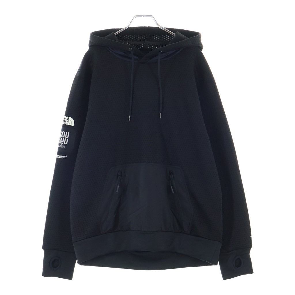 THE NORTH FACE(ザノースフェイス) 23AW × UNDERCOVER SOUKUU DOTKNIT DOUBLE HOODIE アンダーカバー ドットニット ダブル フーディー ブラック NS2C4802