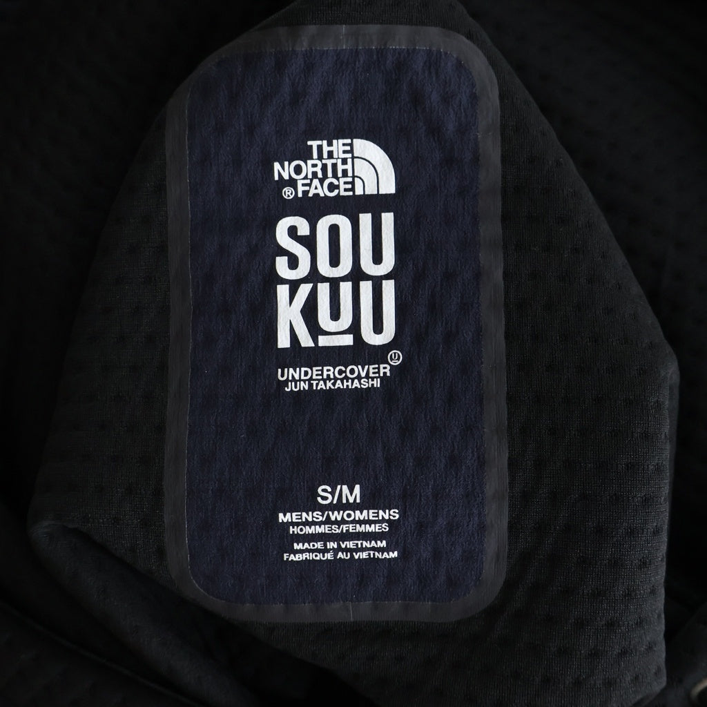 THE NORTH FACE(ザノースフェイス) 23AW × UNDERCOVER SOUKUU DOTKNIT DOUBLE HOODIE アンダーカバー ドットニット ダブル フーディー ブラック NS2C4802