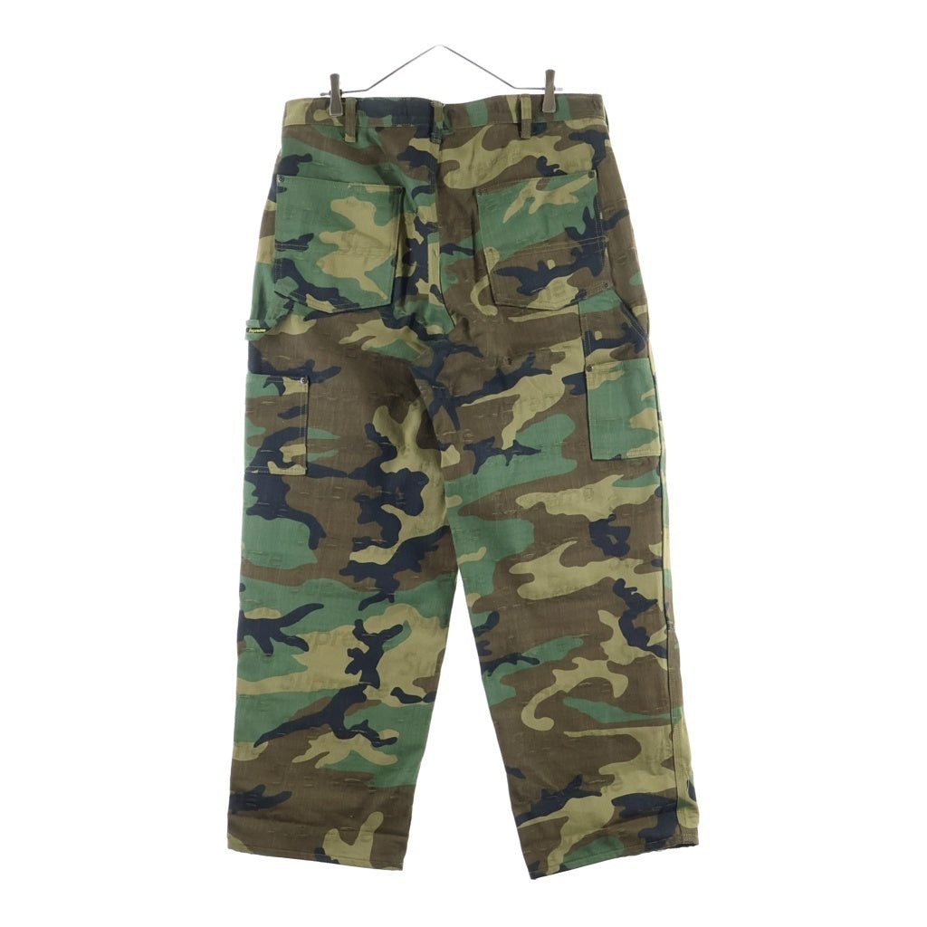 SUPREME(シュプリーム) 25AW Jacquard Logos Double Knee Denim Painter Jean ジャカードロゴ ダブルニーデニムペインターパンツ カーキ