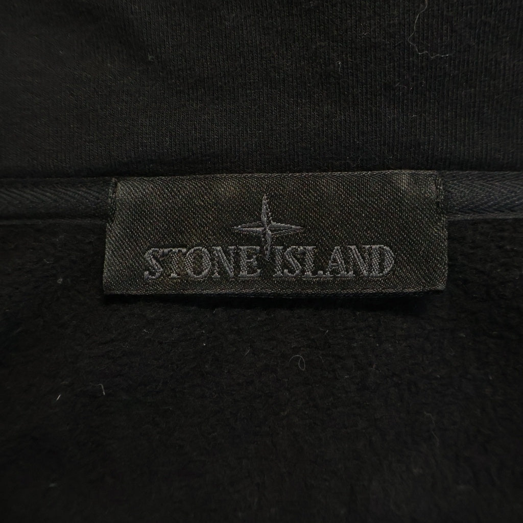 STONE ISLAND(ストーンアイランド) GHOST PIECE ゴーストピース フルジップスウェットジャケット ブラック 8115628F7