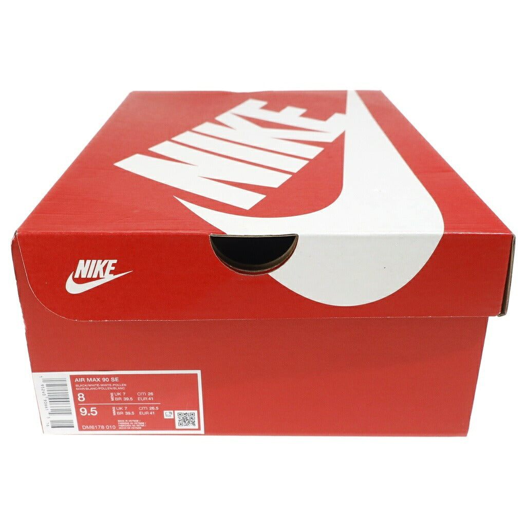 NIKE(ナイキ) AIR MAX 90 SE LUCHA LIBRE エアマックス90 ルチャリブレ ローカットスニーカー ホワイト/ブラック US8/26cm DM6178-010