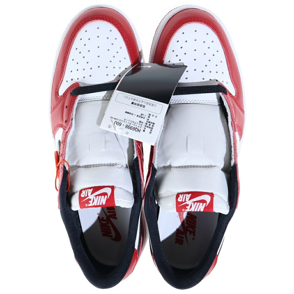 NIKE(ナイキ) AIR JORDAN 1 RETRO LOW OG CHICAGO エアジョーダン レトロ シカゴ ローカットスニーカー レッド/ホワイト US9/27cm HQ6998-600