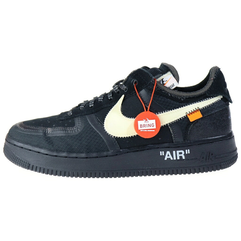 NIKE(ナイキ) ×OFF-WHITE THE 10 AIR FORCE 1 LOW オフホワイトコラボ エアフォースワン ローカットスニーカー ブラック US8.5/26.5cm AO4606-001