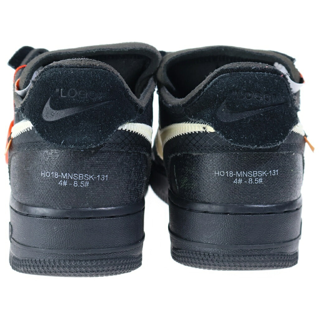 NIKE(ナイキ) ×OFF-WHITE THE 10 AIR FORCE 1 LOW オフホワイトコラボ エアフォースワン ローカットスニーカー ブラック US8.5/26.5cm AO4606-001