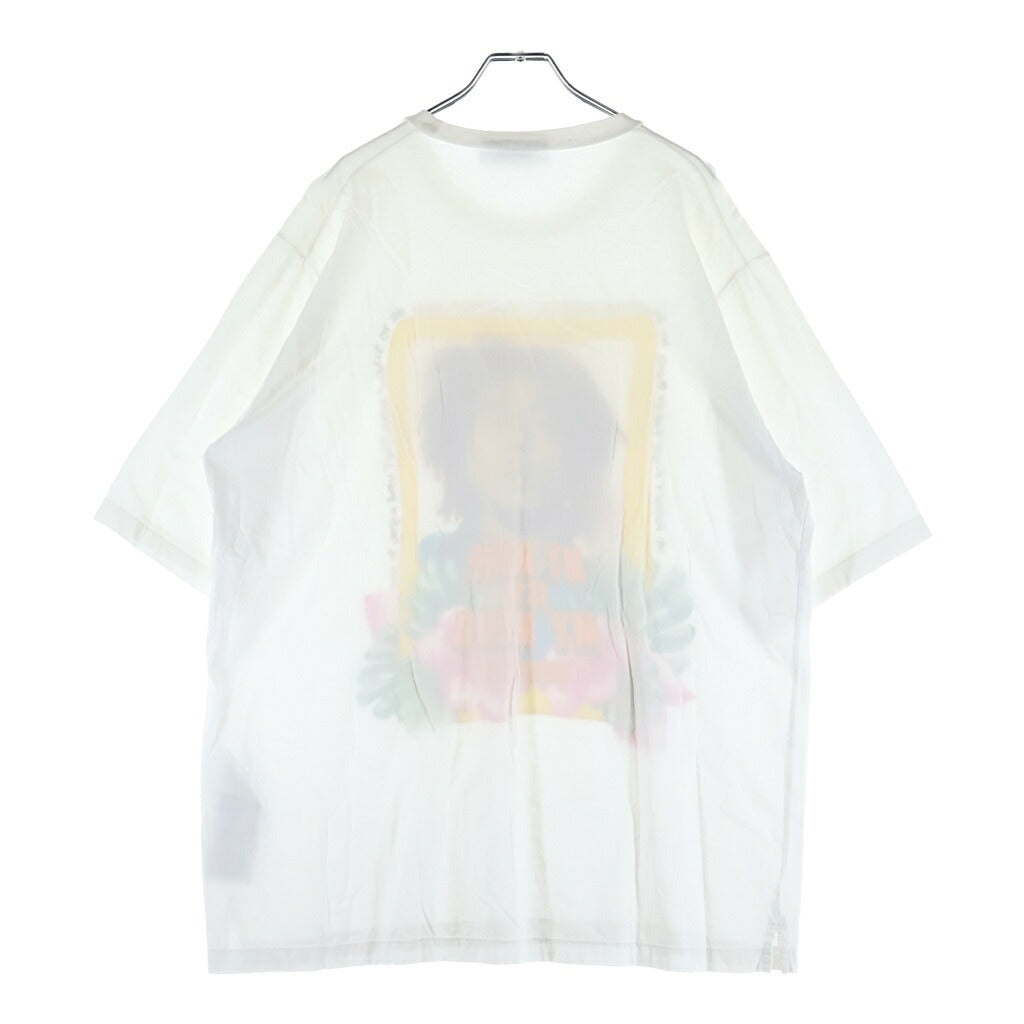 DSQUARED2(ディースクエアード) ボブ マーリー フォト グラフィック プリント クルーネック 半袖 Tシャツ カットソー ホワイト S71GD11270