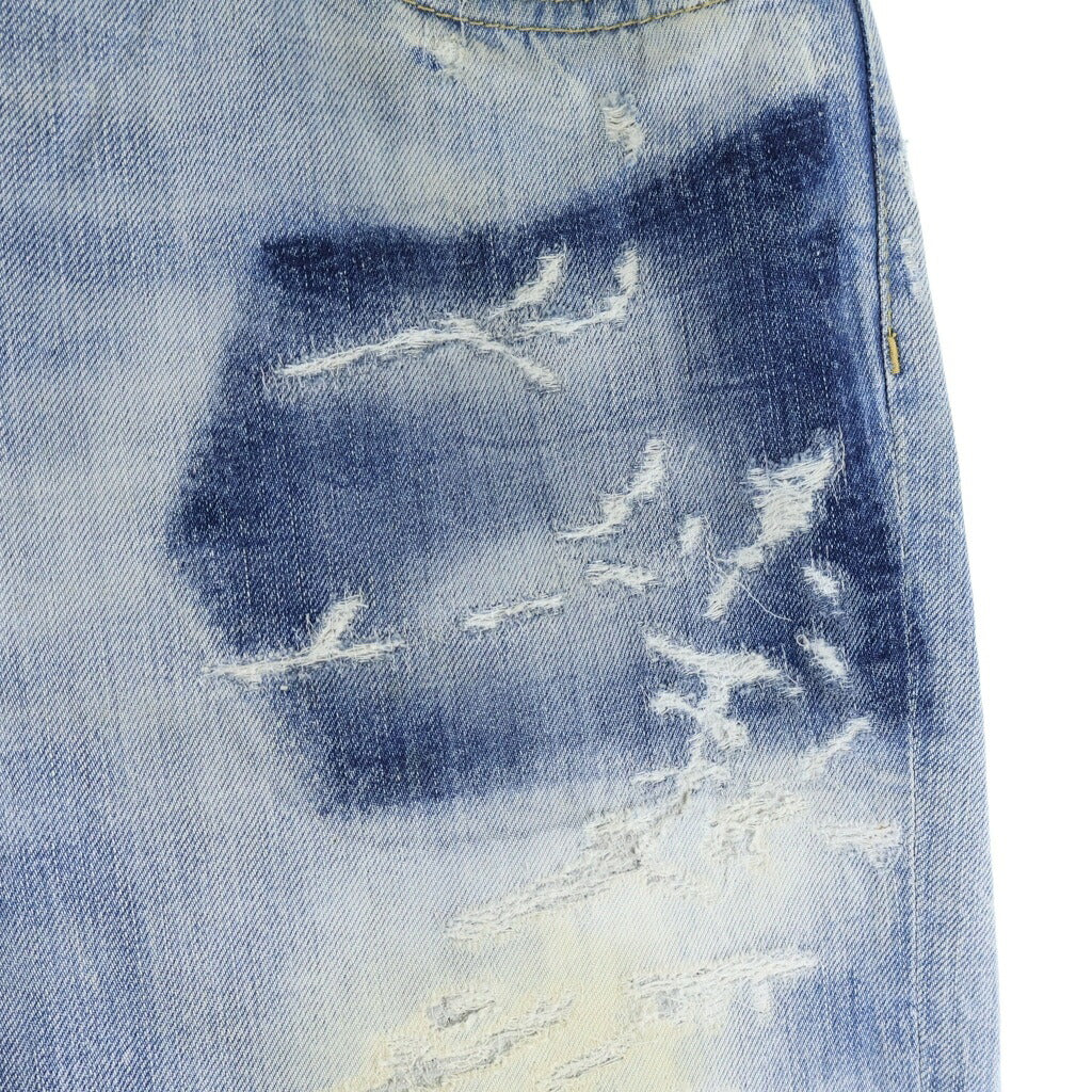 DSQUARED2(ディースクエアード) 22AW Roadie Jean ローディー ジーンズ クラッシュ ウォッシュ加工 デニム パンツ インディゴ S74LB1176