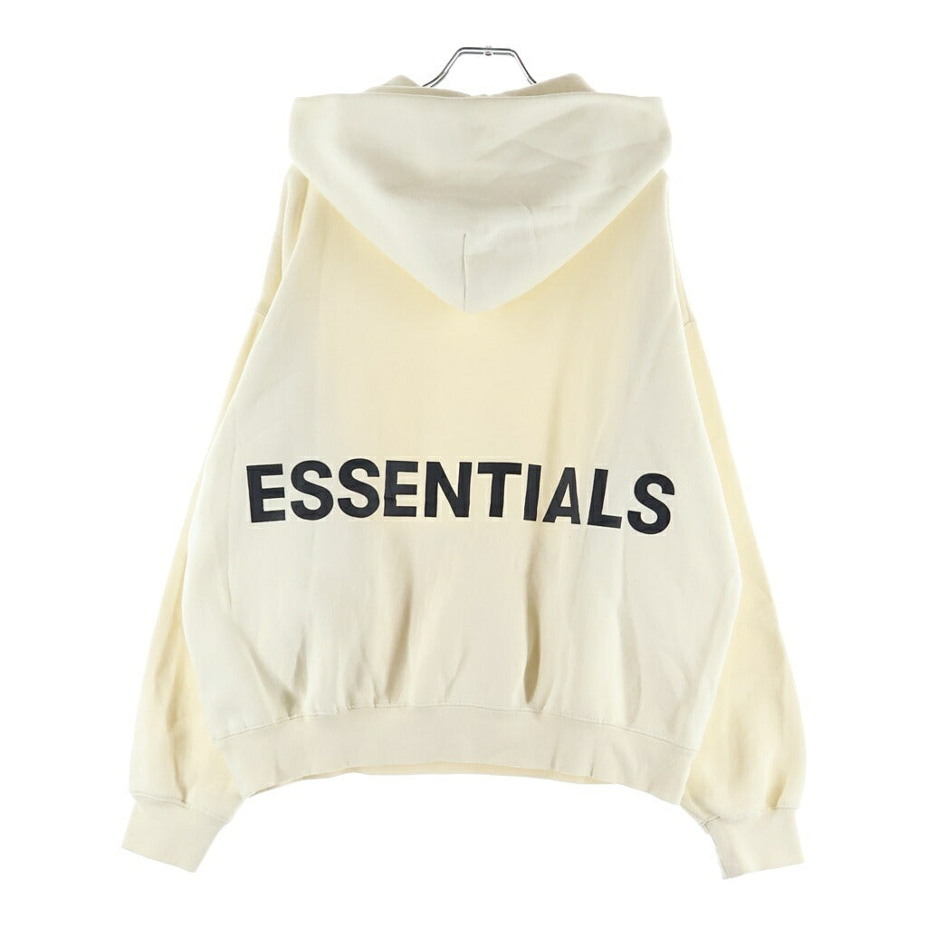 FEAR OF GOD ESSENTIALS(フィアオブゴッド エッセンシャルズ) ロゴバックプリント プルオーバーパーカー フーディ アイボリー