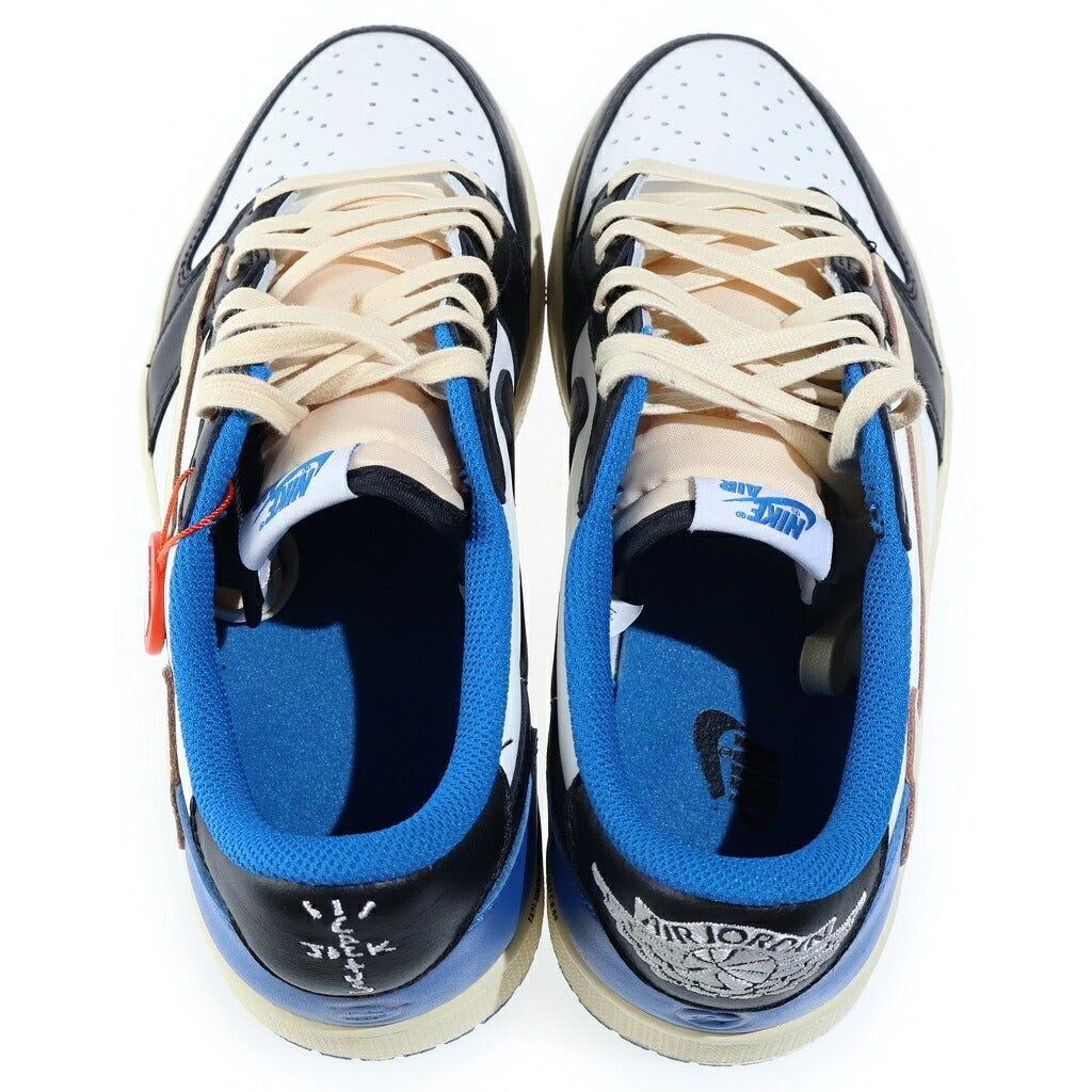 NIKE(ナイキ) ×TRAVIS SCOTT FRAGMENT DESIGN AIR JORDAN 1 LOW OG SP DM7866-140 エアジョーダン1 ローカットスニーカー ブルー US9.5/27.5cm