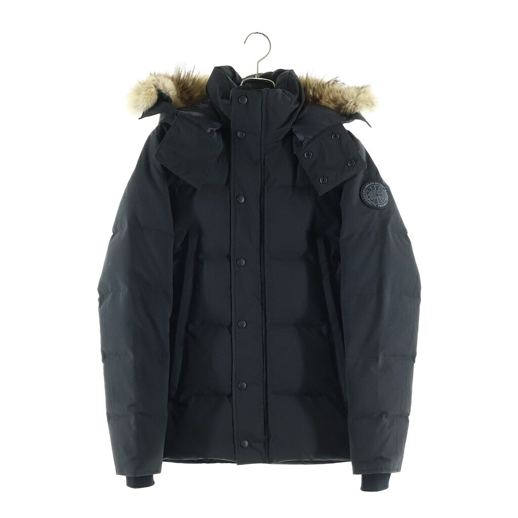 CANADA GOOSE(カナダグース) WYNDHAM PARKA BLACK LABEL ウィンダムパーカー ブラックレーベル ファー付きダウンジャケット ブラック 3808MB