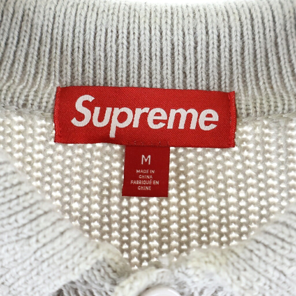 SUPREME(シュプリーム) 23AW Small Box Polo Sweater スモール ボックス ロゴ ポロ セーター ニット グレー