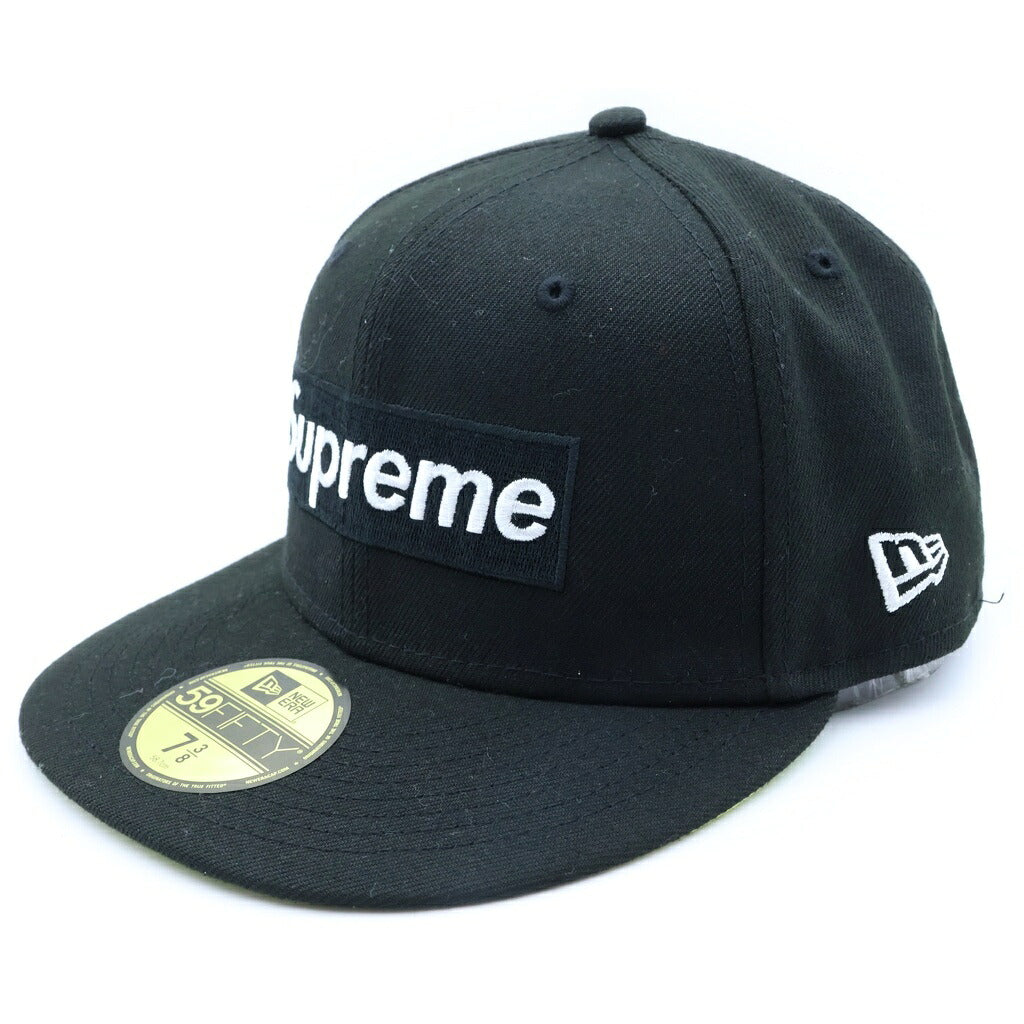 SUPREME(シュプリーム) 21AW ×NEW ERA No Comp Box Logo Cap ニューエラ ノーコンプ ボックスロゴ ベースボールキャップ 帽子 ブラック