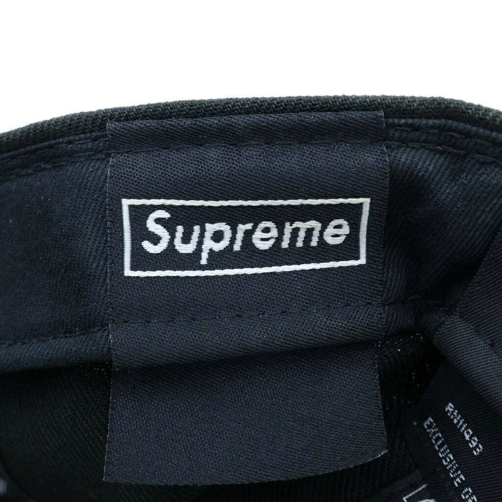 SUPREME(シュプリーム) 21AW ×NEW ERA No Comp Box Logo Cap ニューエラ ノーコンプ ボックスロゴ ベースボールキャップ 帽子 ブラック