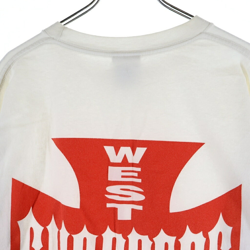 VINTAGE(ヴィンテージ) 00S WEST COAST CHOPPERS CFL ロゴブリント長袖Tシャツ ホワイト