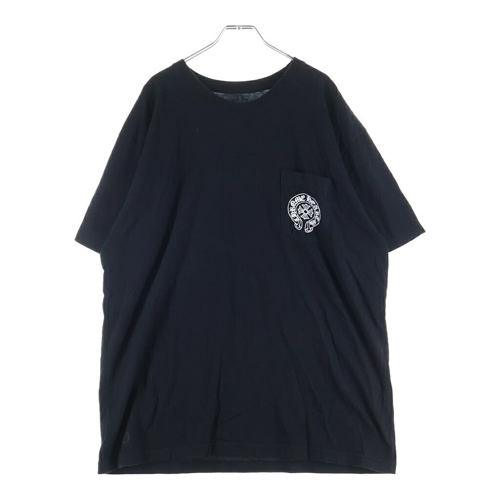 CHROME HEARTS(クロムハーツ) Honolulu Horseshoe SS Tee ホノルル限定 ホースシュー バック CHプラス クルーネック半袖Tシャツカットソー ブラック
