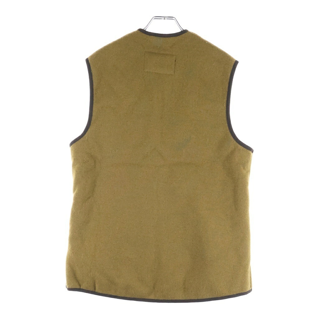 Barbour(バブアー) Warm Pile Waistcoat Zip-In Liner Vest フロントジップ ファー ライナー ベスト ブラウン 232MLI0004