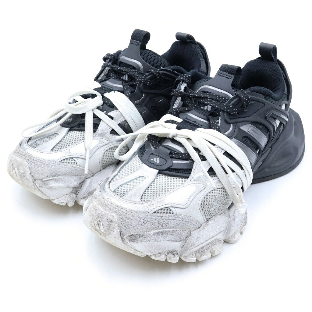 adidas(アディダス) XLG Runner Deluxe ランナー デラックス ローカットスニーカー ブラック/ホワイト US8.5/26.5cm JR0861