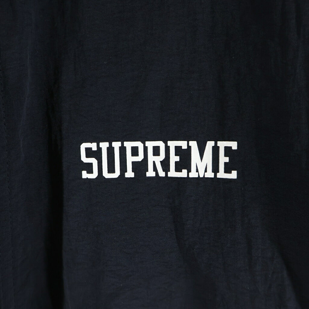 SUPREME(シュプリーム) 18SS ×Champion Track Jacket アーチロゴ プリント ジップアップ フーデット トラック ジャケット ブラック