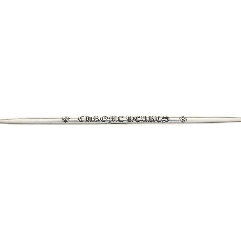 CHROME HEARTS(クロムハーツ) TOOTHPICK CASE レザートゥースピックケース 爪楊枝入れ ブラック/シルバー