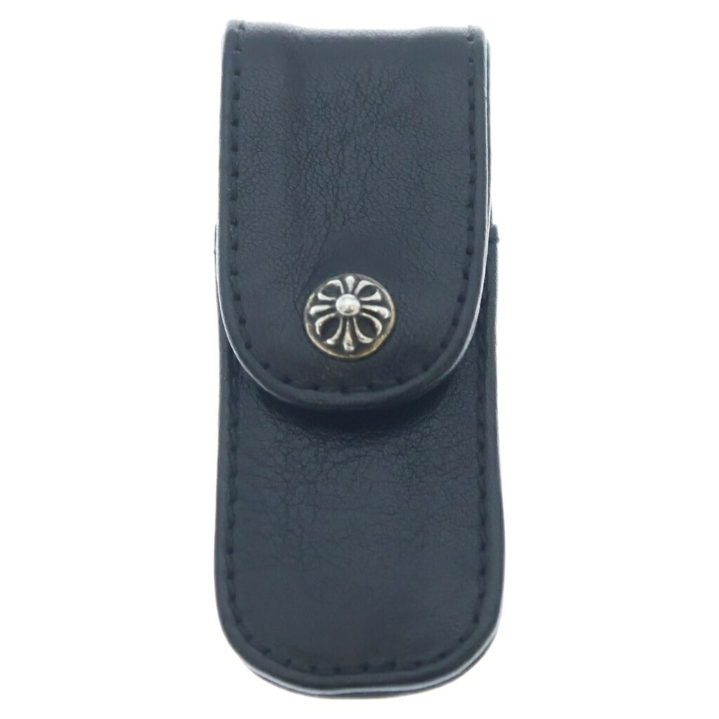 CHROME HEARTS(クロムハーツ) TOOTHPICK CASE レザートゥースピックケース 爪楊枝入れ ブラック/シルバー