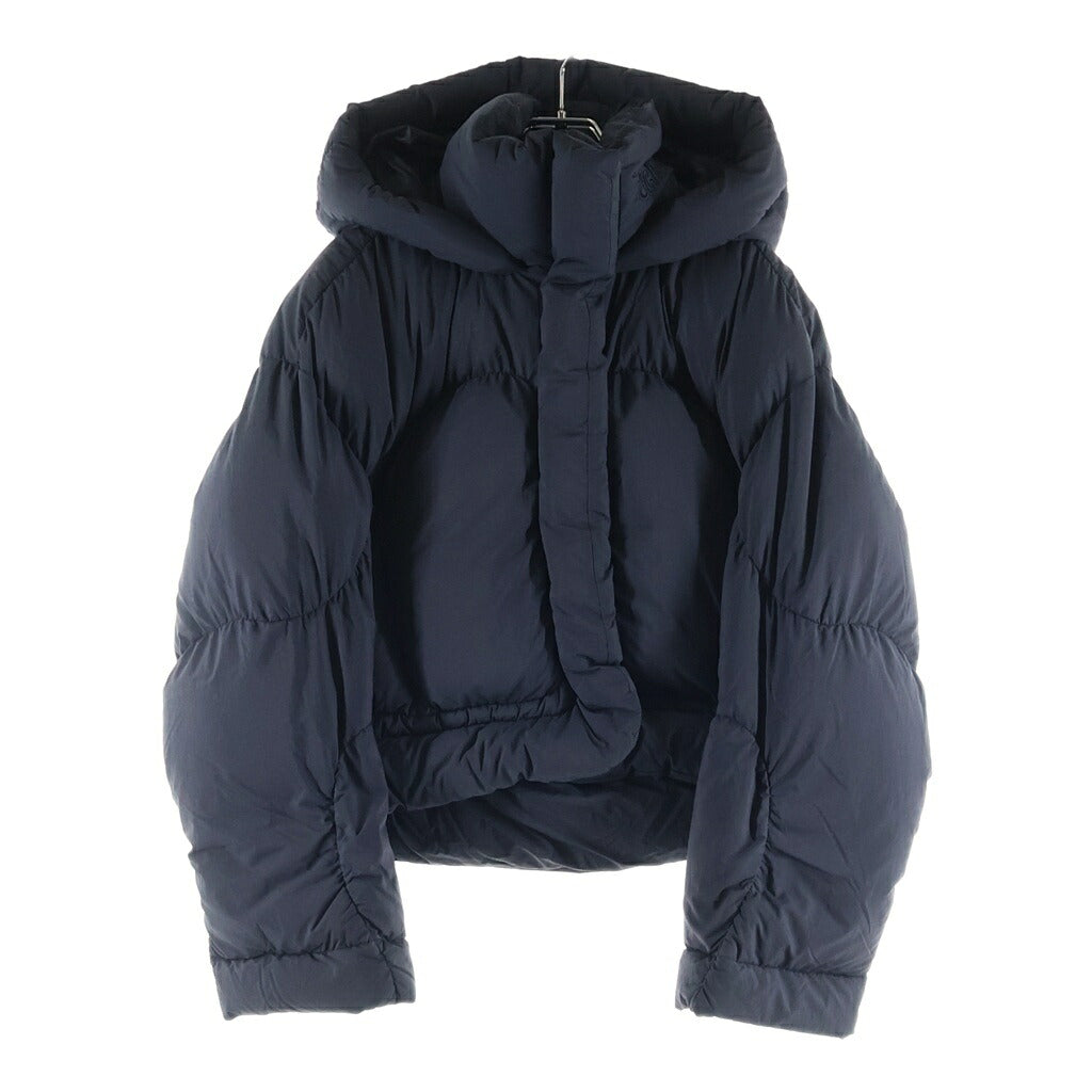 Acne Studios(アクネ ストゥディオズ) ショート丈 ジップアップ ナイロン ダウン ジャケット レディース ブラック FN-WN-OUTW000814