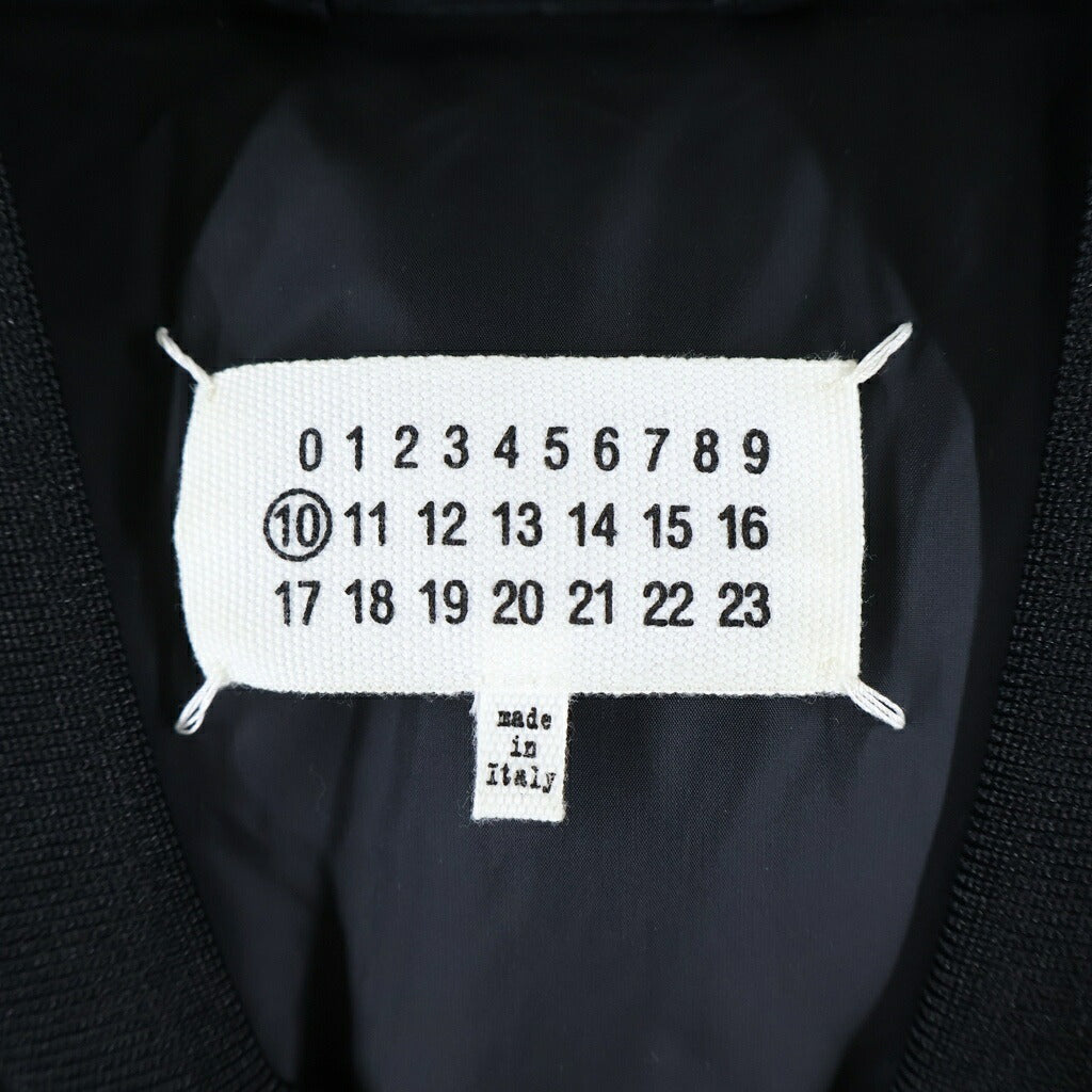 Maison Margiela(メゾンマルジェラ) 20AW Glam Slam Padded Bomber Jacket グラムスラム ボンバー 中綿 ジップアップ ジャケット ブラック S50AM0473
