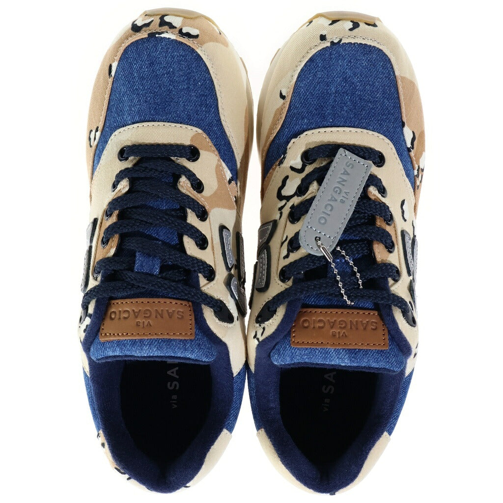 Sangacio(サンガッチョ) にゅ〜ず be カモジーンズ ローカット スニーカー マルチ US8/26cm