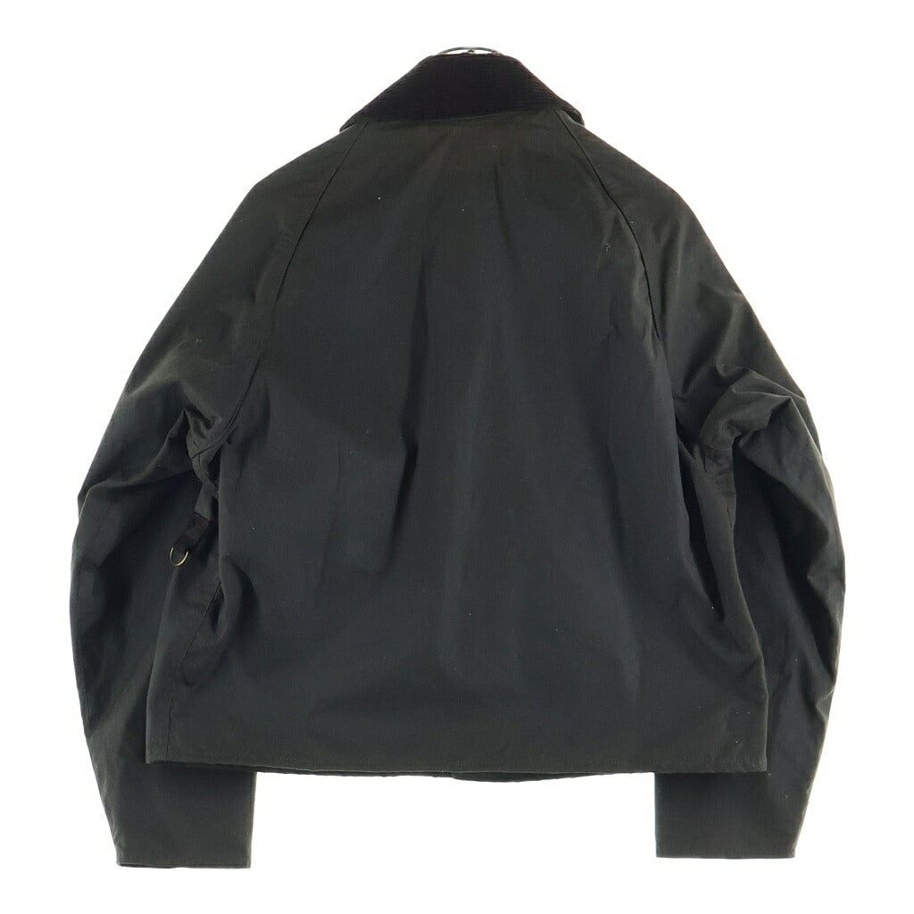 Barbour(バブアー) SPEY スペイ ワックス ショート 襟コーデュロイ 切り替え ジップアップ ジャケット オリーブ 242MWX1212