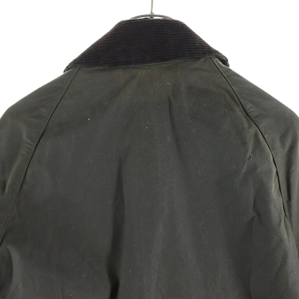 Barbour(バブアー) SPEY スペイ ワックス ショート 襟コーデュロイ 切り替え ジップアップ ジャケット オリーブ 242MWX1212