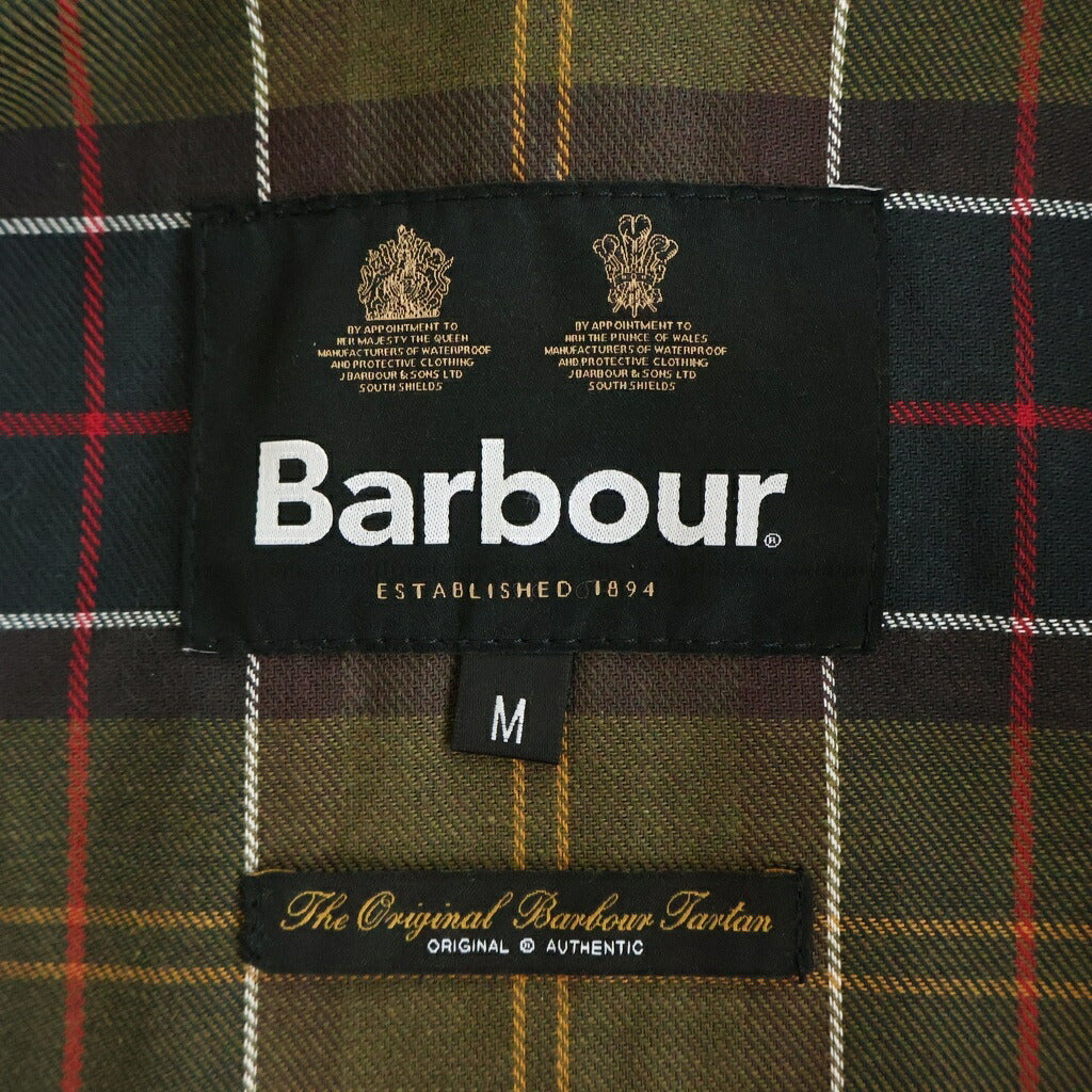 Barbour(バブアー) SPEY スペイ ワックス ショート 襟コーデュロイ 切り替え ジップアップ ジャケット オリーブ 242MWX1212