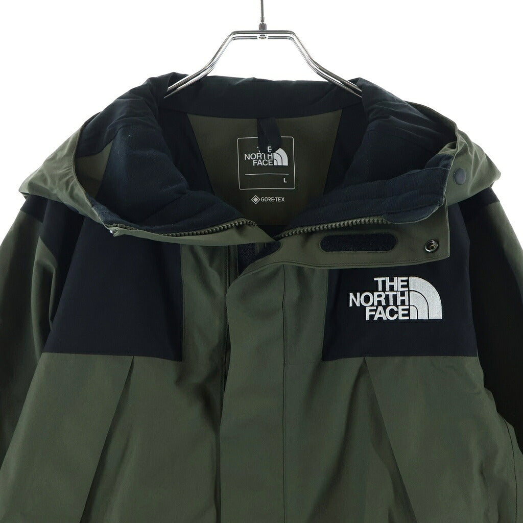 THE NORTH FACE(ザノースフェイス) GORE-TEX MOUNTAIN JACKET ゴアテックス ロゴエンブロイダリー ナイロン ジップアップ マウンテンジャケット カーキ NP61800