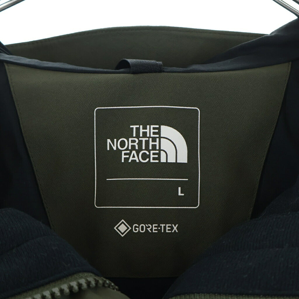 THE NORTH FACE(ザノースフェイス) GORE-TEX MOUNTAIN JACKET ゴアテックス ロゴエンブロイダリー ナイロン ジップアップ マウンテンジャケット カーキ NP61800