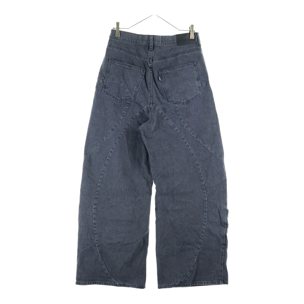 Jieda(ジエダ) 24AW CURVE OVER DENIM カーブオーバーデニム パンツ ブラック Jie-24W-PT03