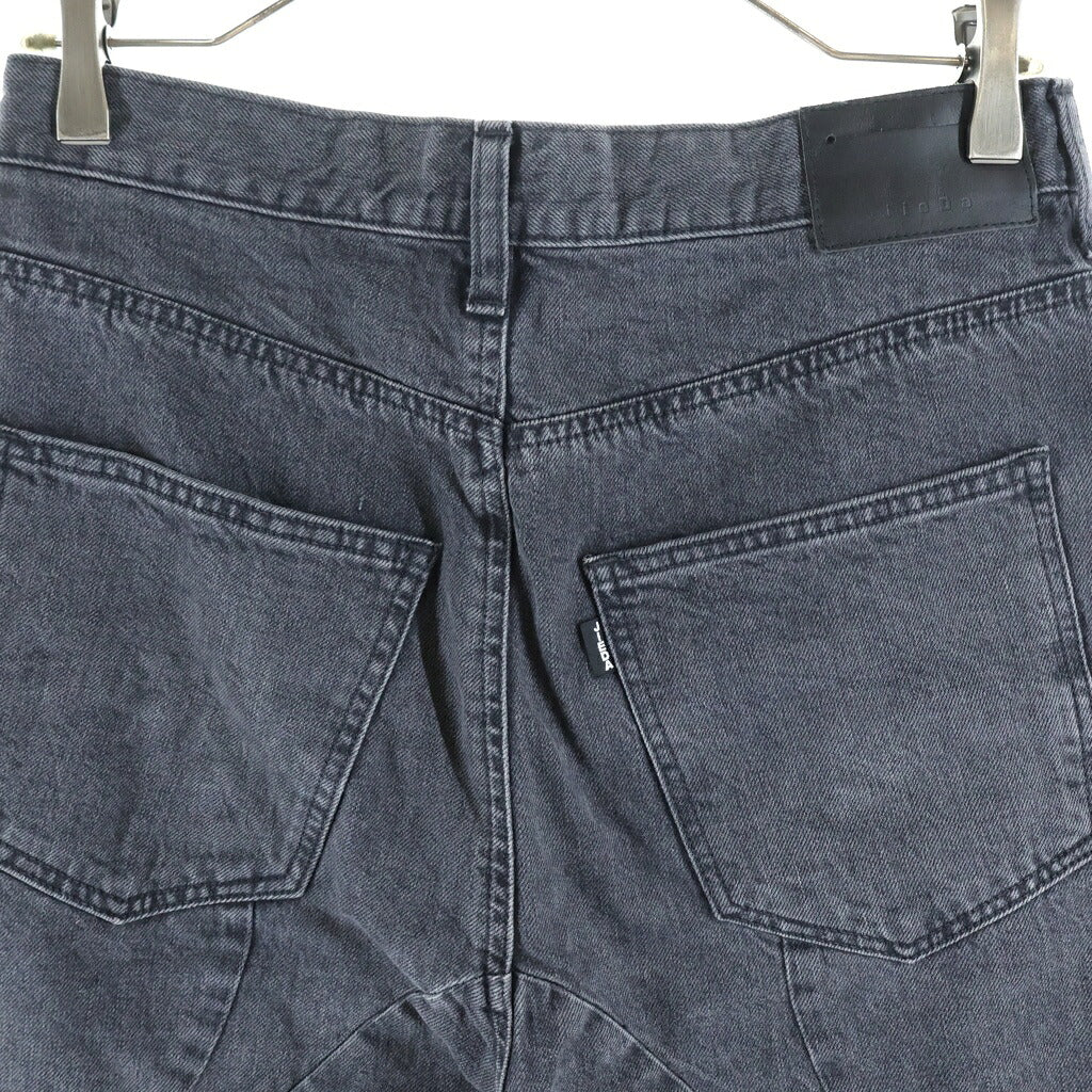 Jieda(ジエダ) 24AW CURVE OVER DENIM カーブオーバーデニム パンツ ブラック Jie-24W-PT03