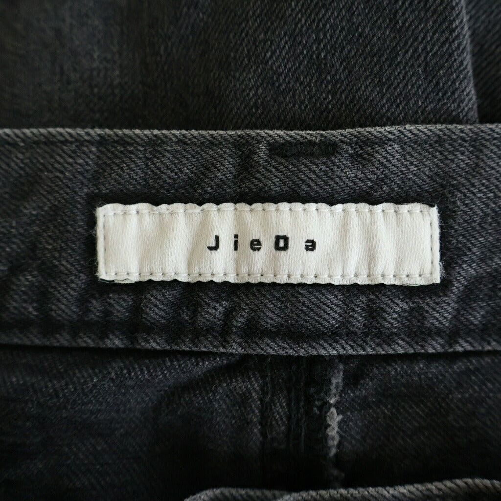 Jieda(ジエダ) 24AW CURVE OVER DENIM カーブオーバーデニム パンツ ブラック Jie-24W-PT03