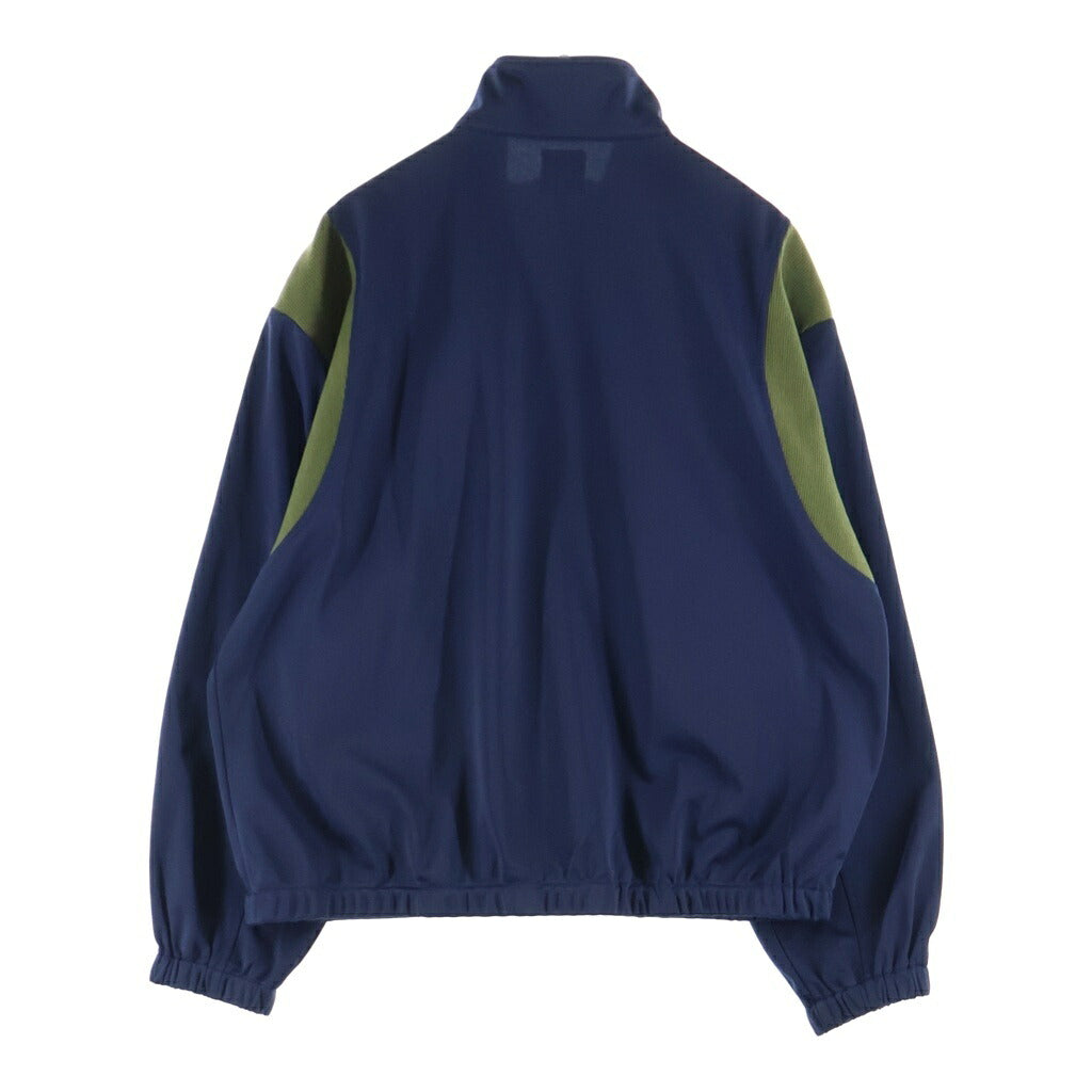 BRAIN-DEAD(ブレインデッド) Alonzo Panelled Rib Track Jacket アロンゾ パネルリブトラックジャケット ネイビー