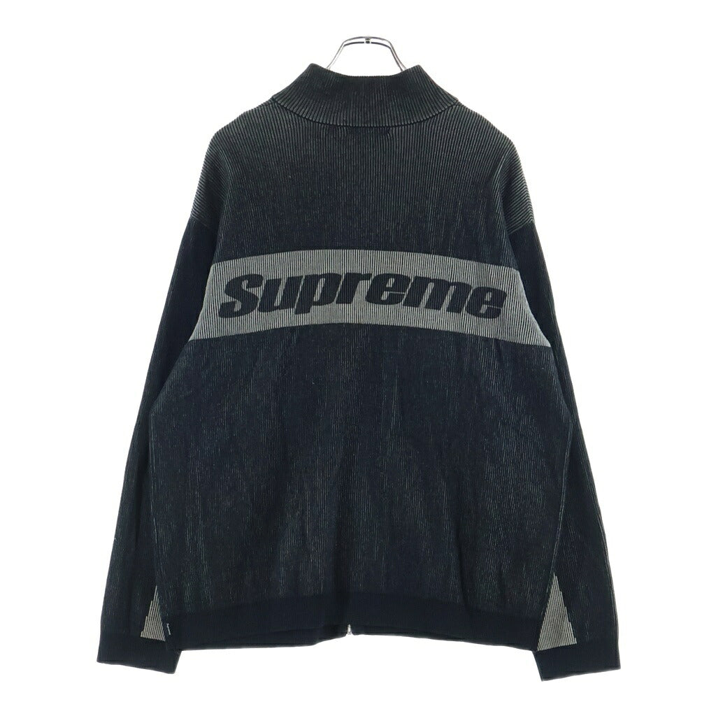 SUPREME(シュプリーム) 22AW 2-Tone Ribbed Zip Up Sweater 2トーンリブジップアップセーター グレー