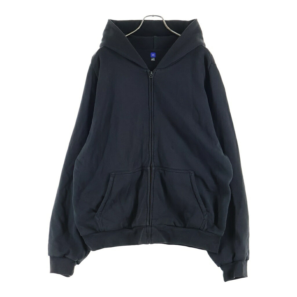 YEEZY GAP(イージーギャップ) Doubleface Wide Silhouette Zip Up Sweat Hoodie フーデット ジップアップ スウェットシャツ パーカー ブラック 537322-01-1