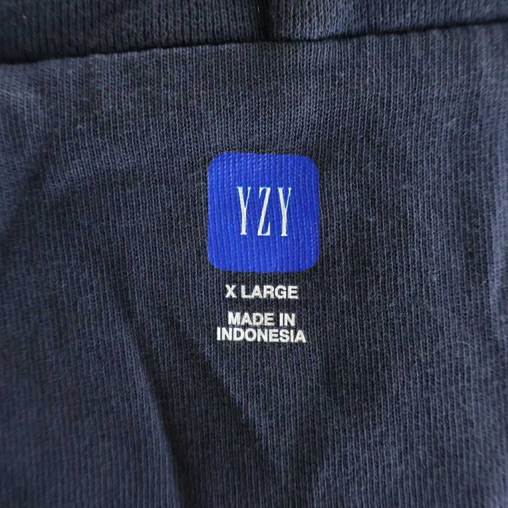 YEEZY GAP(イージーギャップ) Doubleface Wide Silhouette Zip Up Sweat Hoodie フーデット ジップアップ スウェットシャツ パーカー ネイビー 537322-01-1