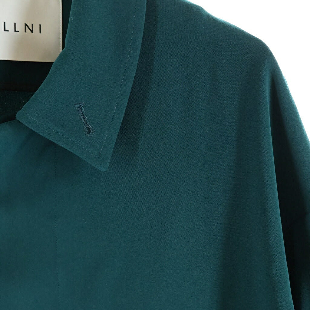 CULLNI(クルニ) 23AW Double Satin Coach Jacket ダブルサテン コーチジャケット グリーン 23-AW-031