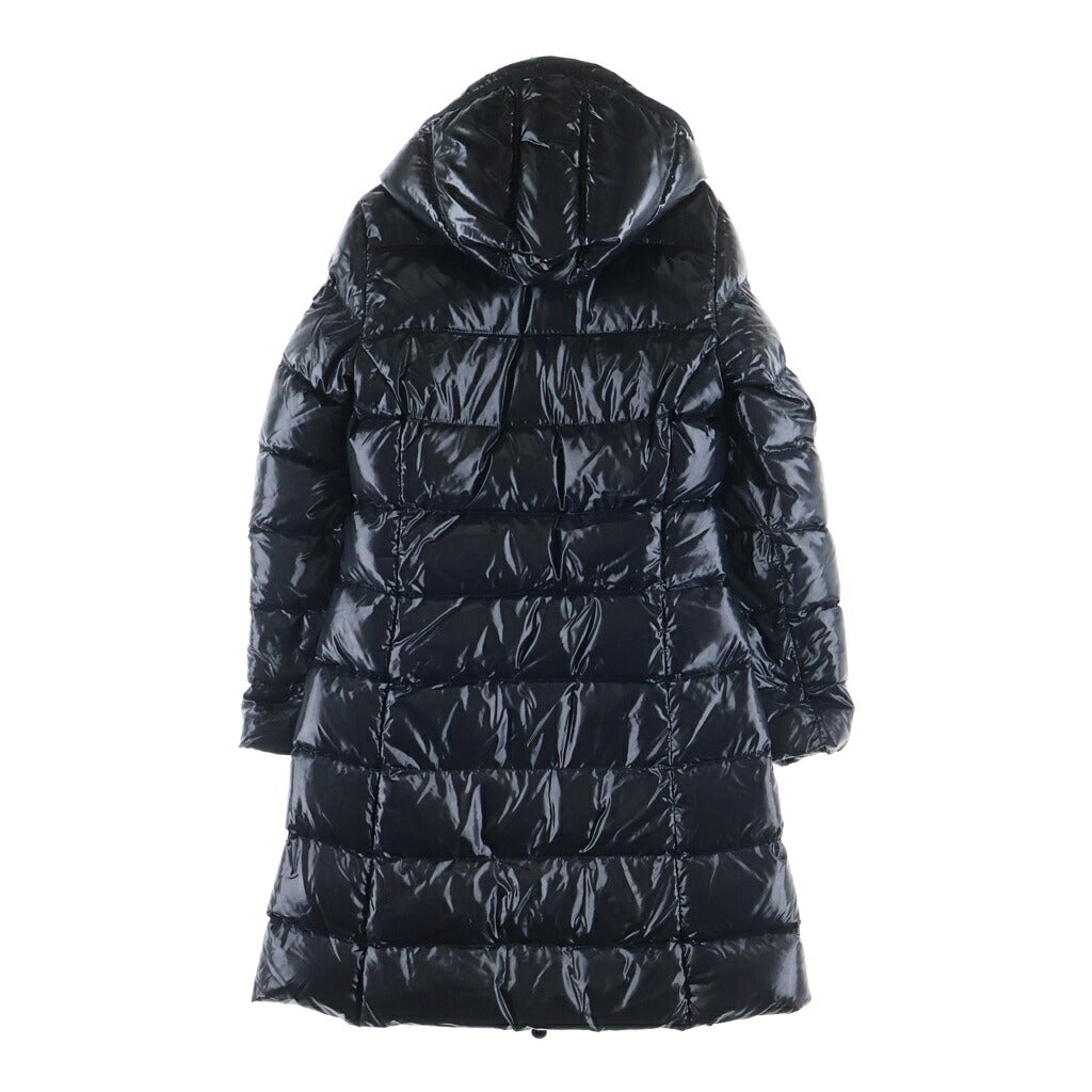 MONCLER(モンクレール) 09AW MOKA モカ ロゴ パッチ フーデット ジップアップ ダウン コート アウター ブラック 920-093-49348-50