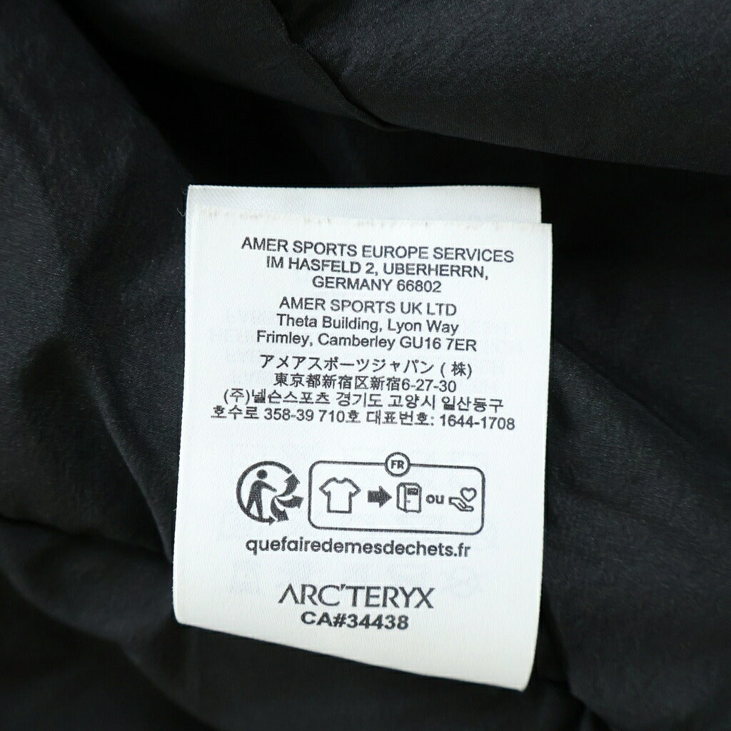 ARC'TERYX(アークテリクス) ATOM HEAVYWEIGHT HOODY アトムヘビーウェイトフーディ ナイロンジャケット ブラック X000007302
